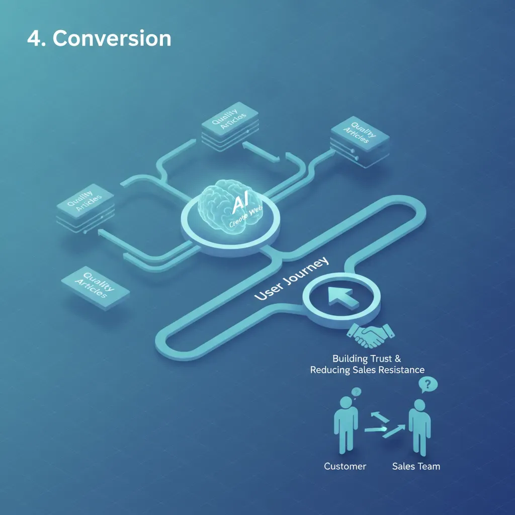 4. เชื่อมโยงบทความสู่ขั้นตอนการขาย (Conversion)